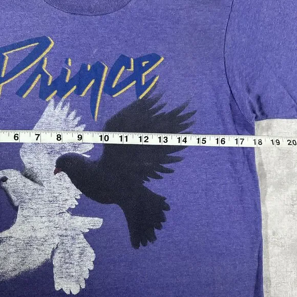 Vintage 1984-85 Purple Dove Prince and The Revolution Tour T-Shirt Size Medium - Picture 6 of 7